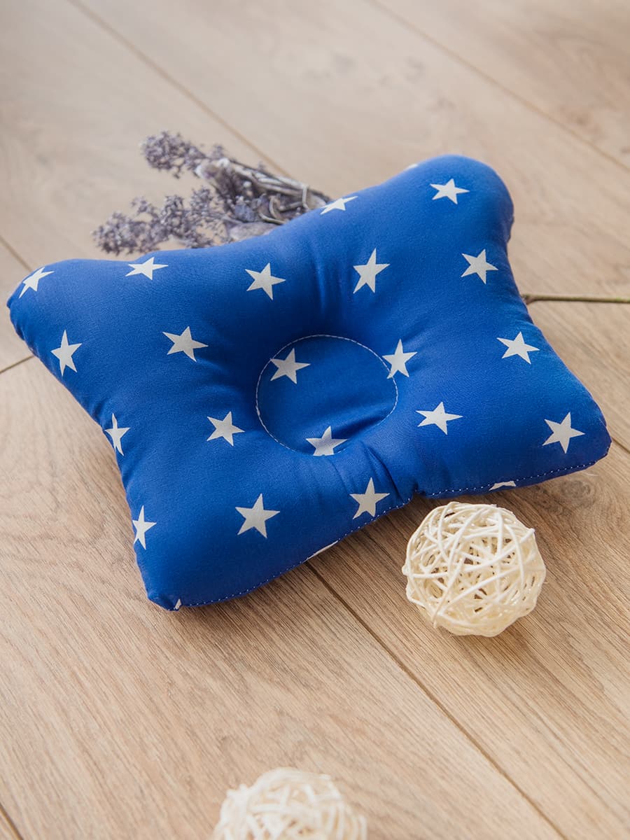 снимок Подушка малютка "Синие звезды" от магазина BIO-TEXTILES ОПТ