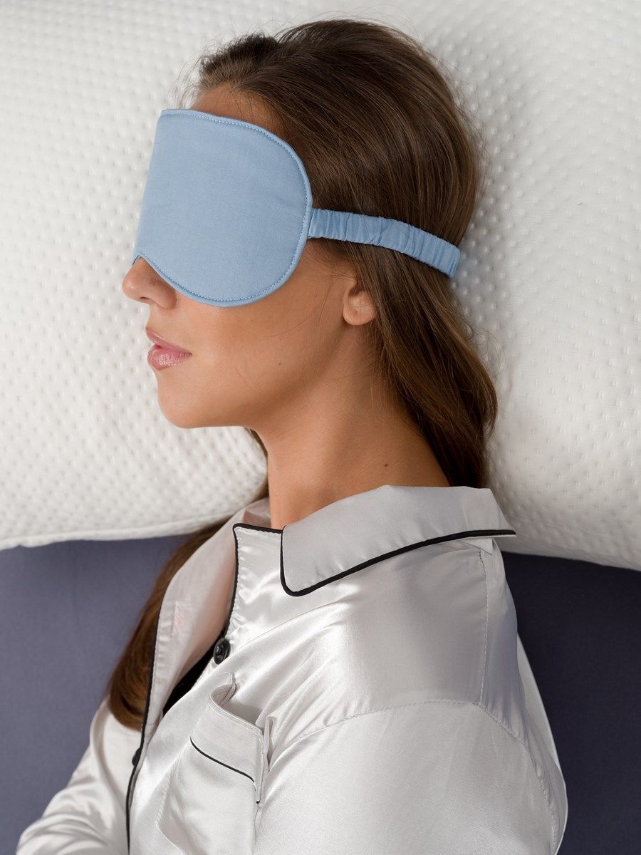 снимок Маска для лица PandaHug Blackout голубая от магазина BIO-TEXTILES ОПТ