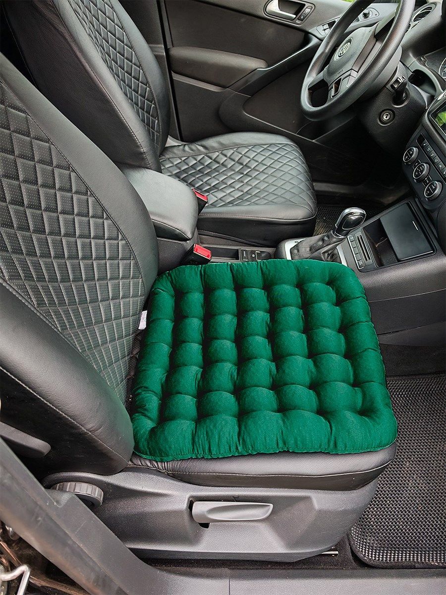 снимок Подушка автомобильная на сиденье "АВТО-БИО" зеленая 50*45 от магазина BIO-TEXTILES ОПТ
