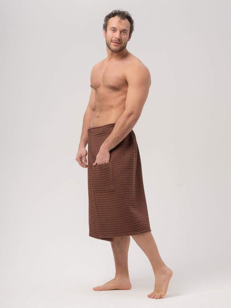 снимок Килт вафельный PandaHug Orlando шоколадный от магазина BIO-TEXTILES ОПТ