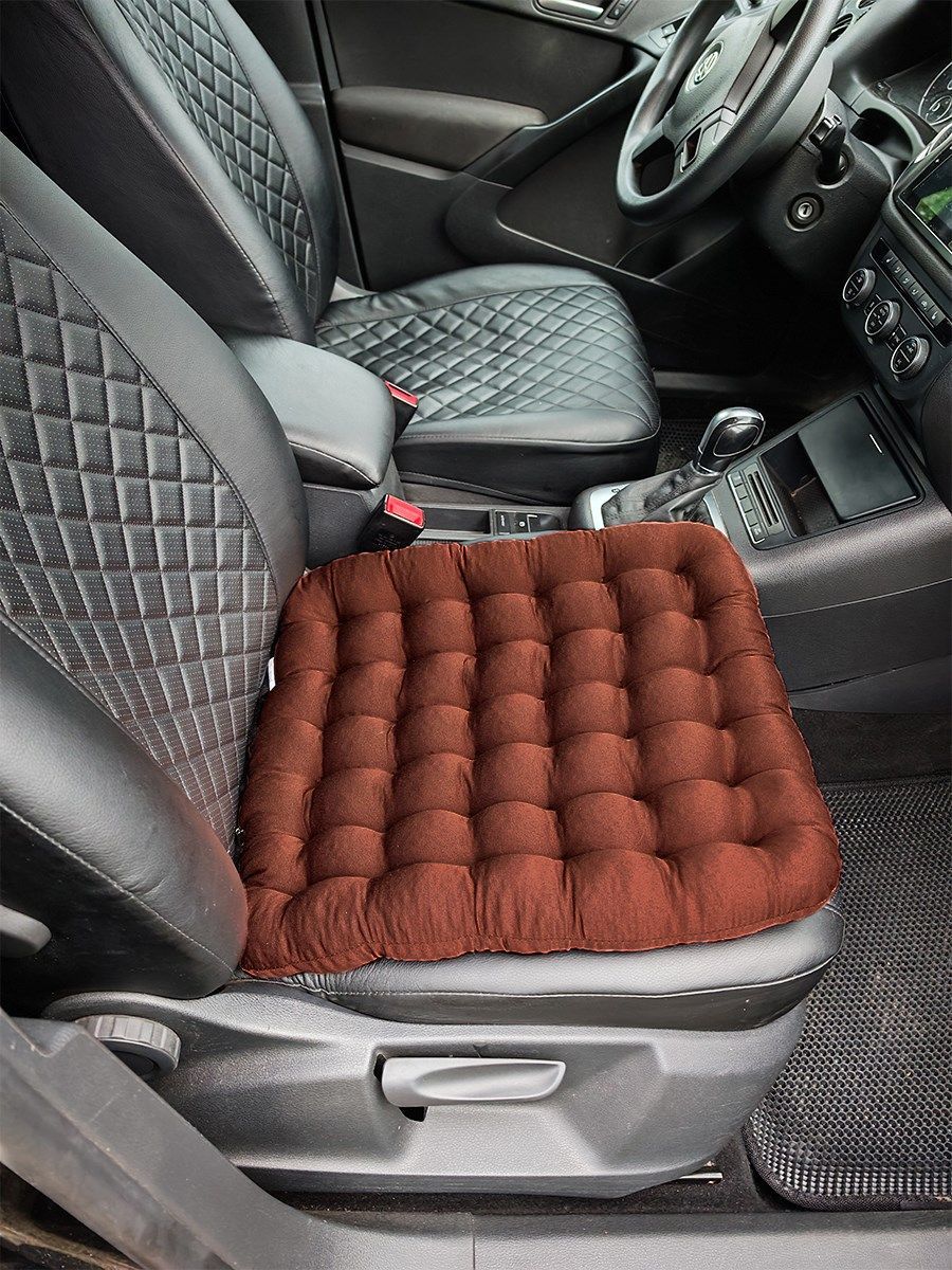 снимок Подушка автомобильная на сиденье "АВТО-БИО" коричневая 50*45 от магазина BIO-TEXTILES ОПТ