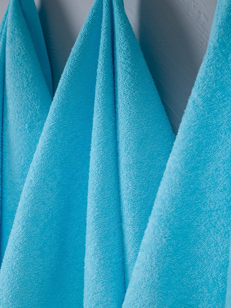 снимок Набор махровых полотенец 3 шт (40*70) голубой от магазина BIO-TEXTILES ОПТ