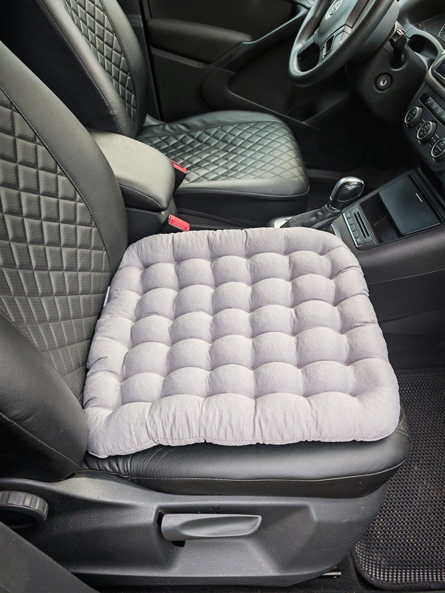 снимок Подушка автомобильная на сиденье "АВТО-БИО" светло-серая 50*45 от магазина BIO-TEXTILES ОПТ