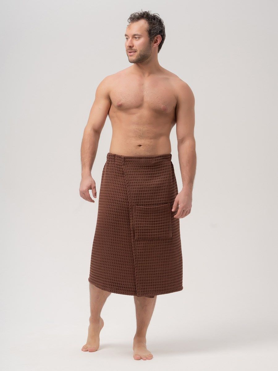 снимок Килт вафельный PandaHug Orlando шоколадный от магазина BIO-TEXTILES ОПТ