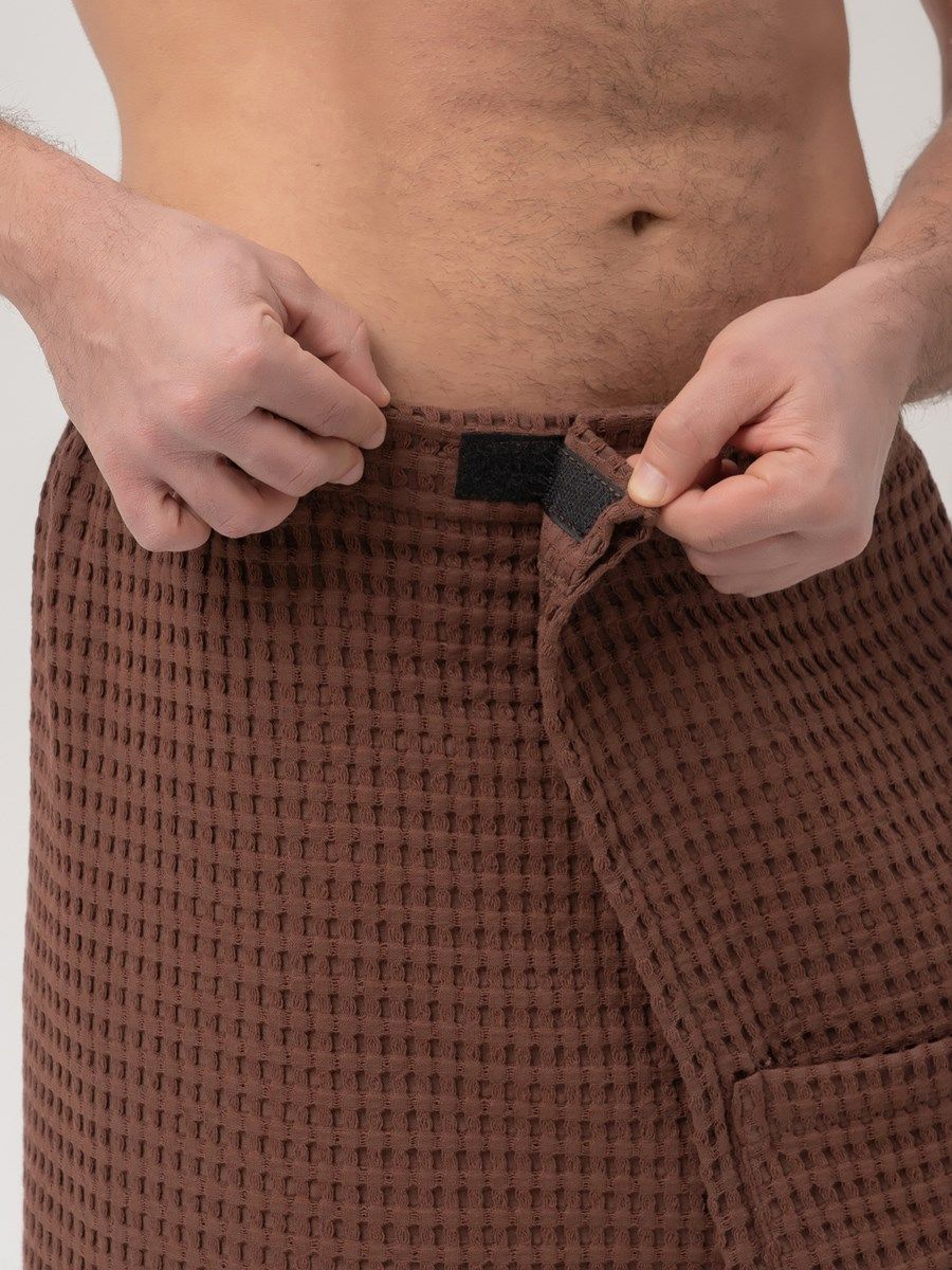 снимок Килт вафельный PandaHug Orlando шоколадный от магазина BIO-TEXTILES ОПТ