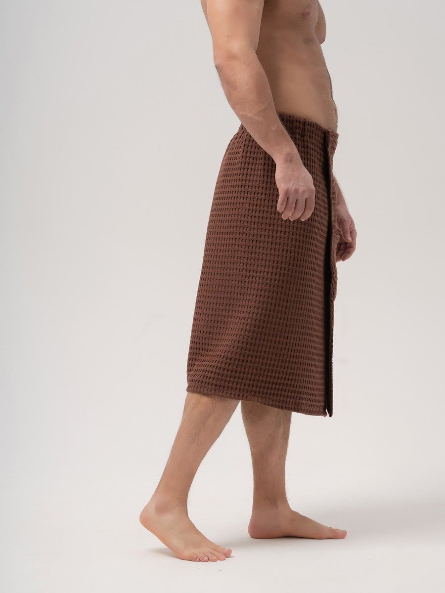 снимок Килт вафельный PandaHug Orlando шоколадный от магазина BIO-TEXTILES ОПТ