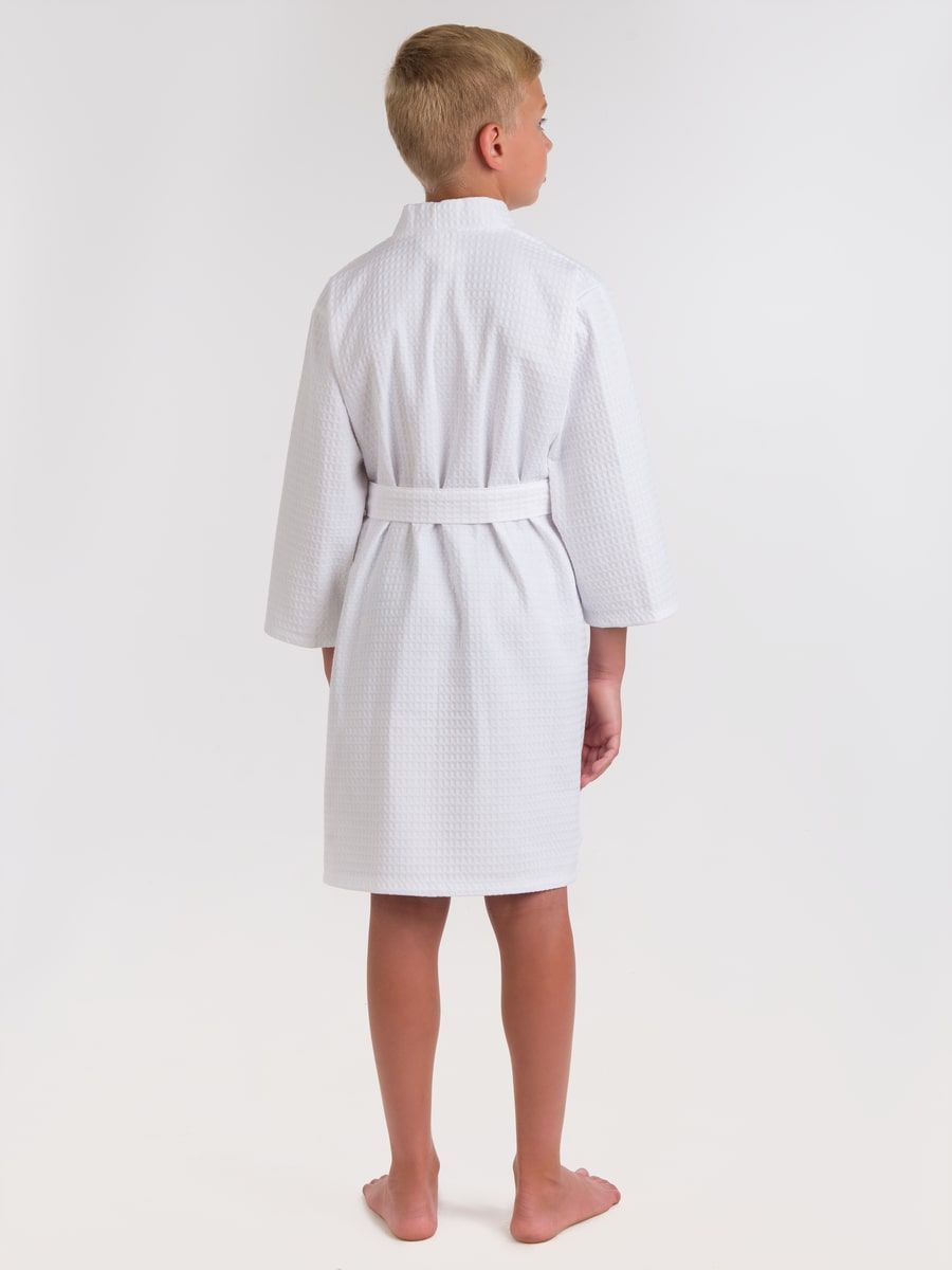 снимок Халат вафельный детский белый от магазина BIO-TEXTILES ОПТ