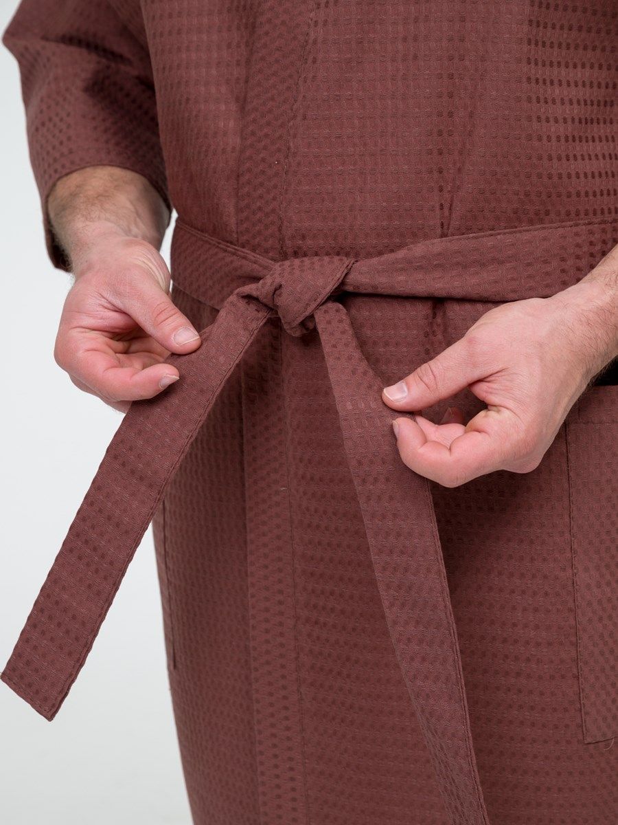 снимок Халат вафельный шоколадный от магазина BIO-TEXTILES ОПТ