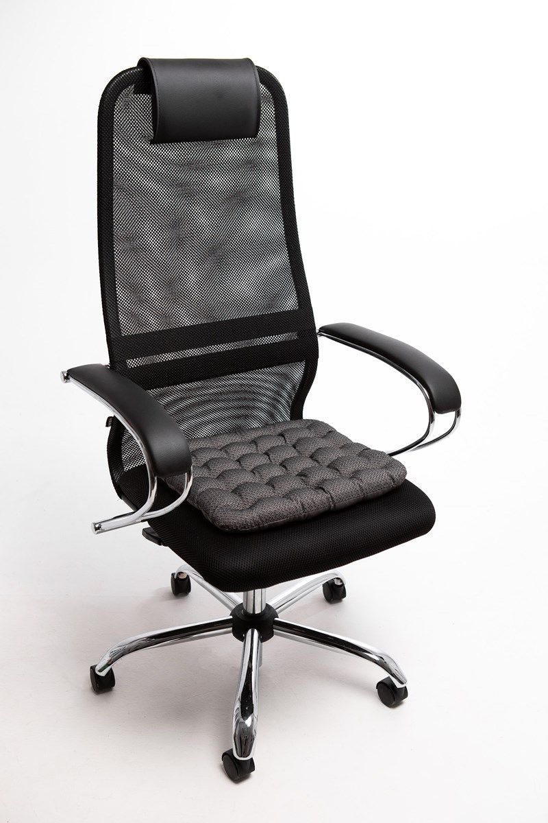 снимок Подушка на стул "ОРТО-ЛЮКC" серая от магазина BIO-TEXTILES ОПТ