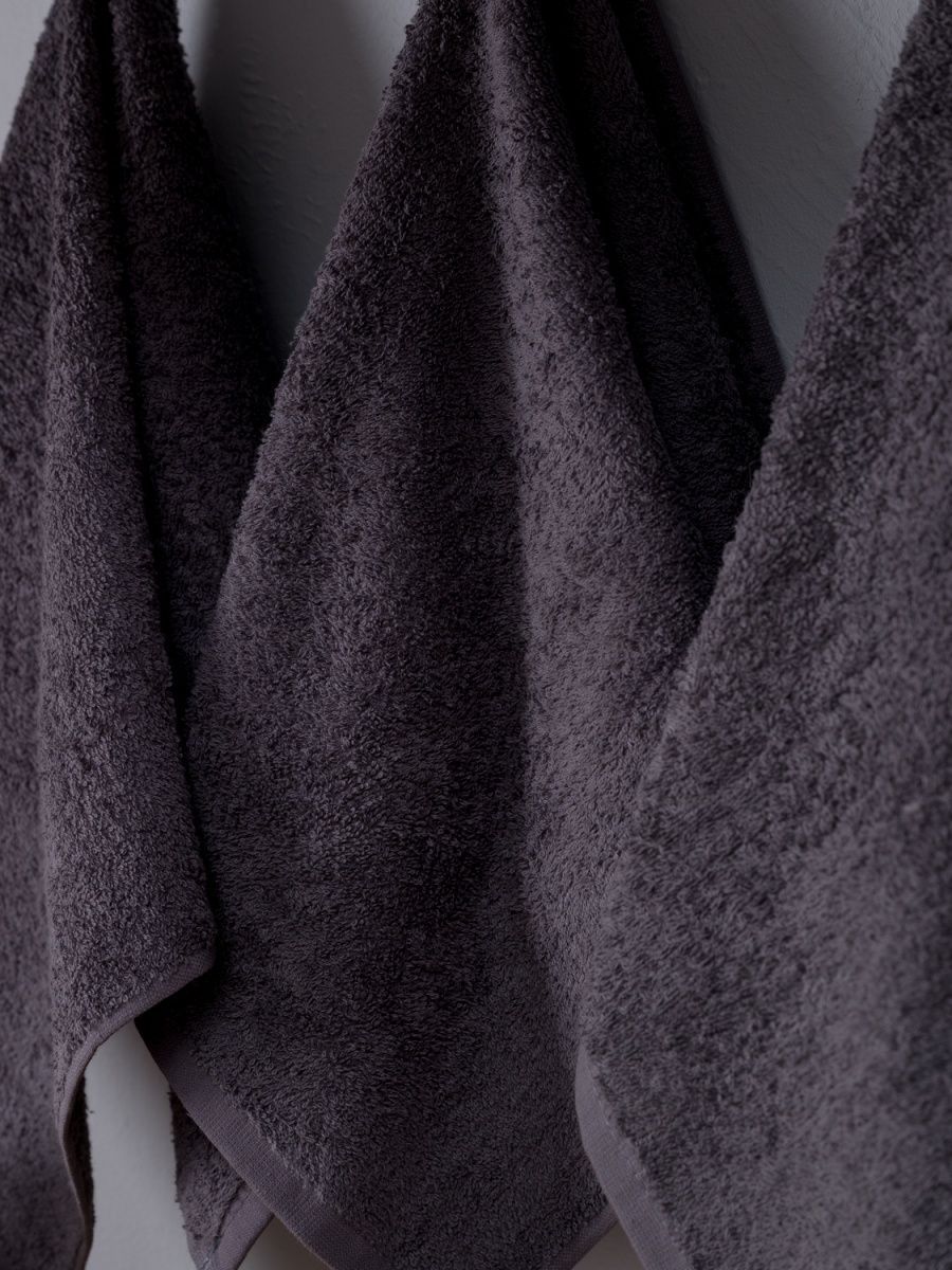 снимок Набор махровых полотенец 3 шт (40*70) темно-серый от магазина BIO-TEXTILES ОПТ