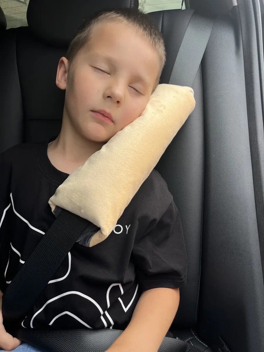 снимок Подушка-накладка на ремень детская 12*30 дорожная от магазина BIO-TEXTILES ОПТ