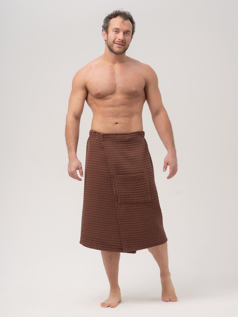 снимок Килт вафельный PandaHug Orlando шоколадный от магазина BIO-TEXTILES ОПТ