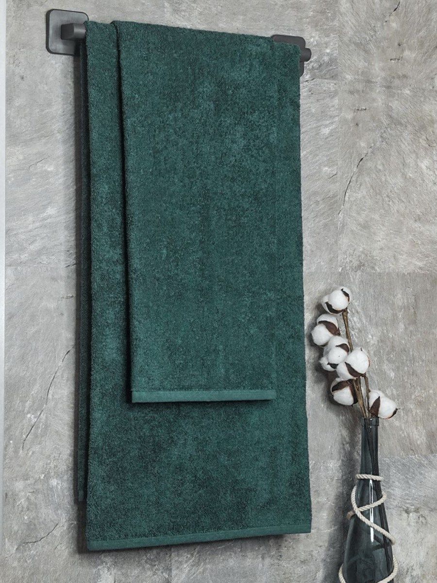 снимок Набор махровых полотенец 2 шт (50*90, 70*140) малахит от магазина BIO-TEXTILES ОПТ