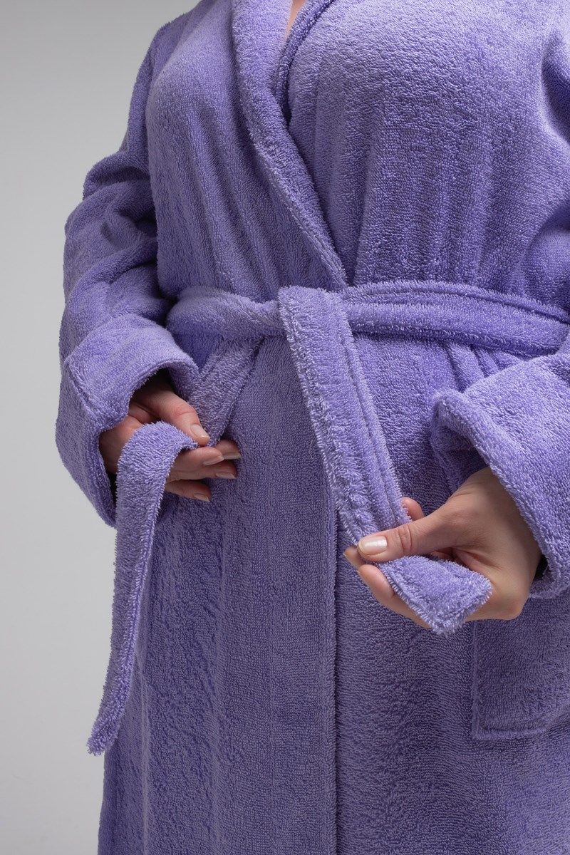 снимок Халат махровый сиреневый 60-62, 64-66 от магазина BIO-TEXTILES ОПТ