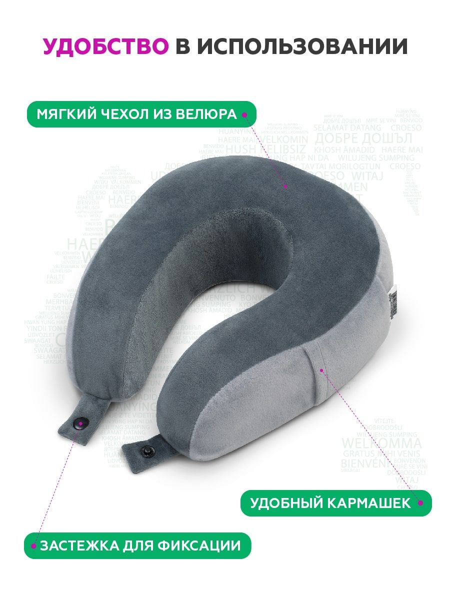 снимок Автомобильная подушка для шеи "INNOFOAM TRAVELNECK" от магазина BIO-TEXTILES ОПТ